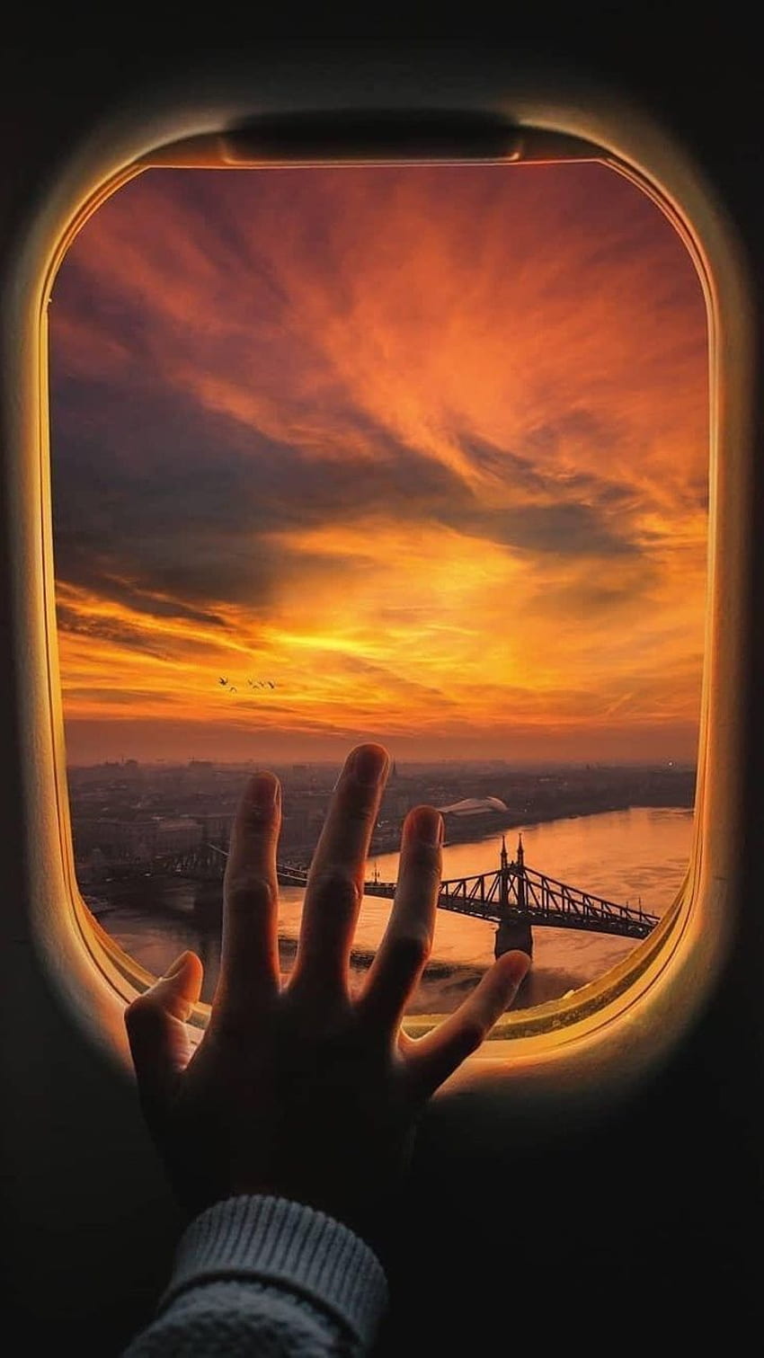 平面ウィンドウ ビュー iPhone 。 飛行機の窓の眺め、窓の、飛行機の窓、飛行機の眺め HD電話の壁紙