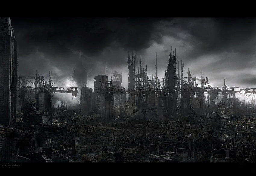 Destroyed City, Ruined City HD wallpaper