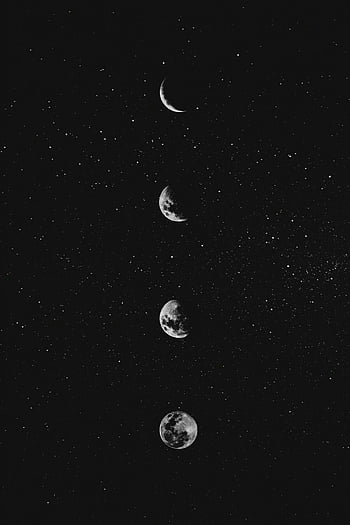 5 New Moon, dark aesthetic stars and moon HD wallpaper | Pxfuel