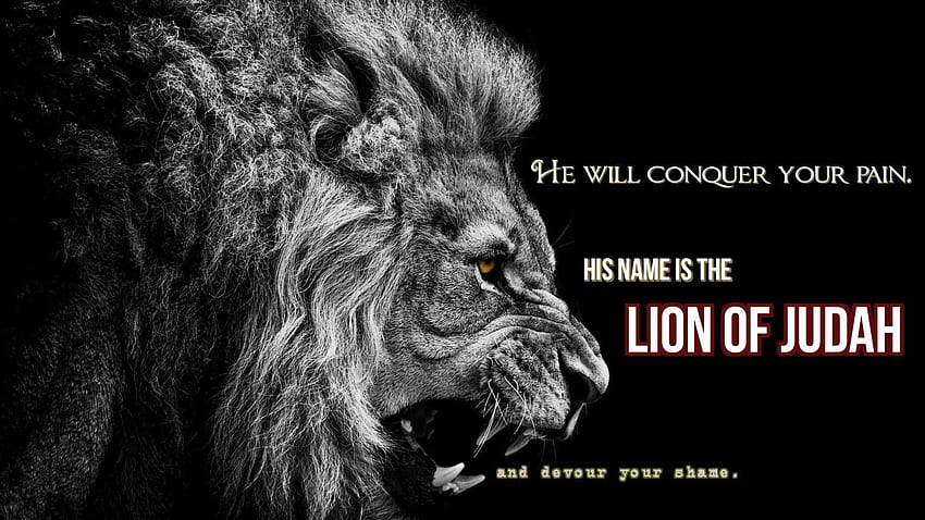 Lui, Lion Motivazione Bibbia Sfondo HD