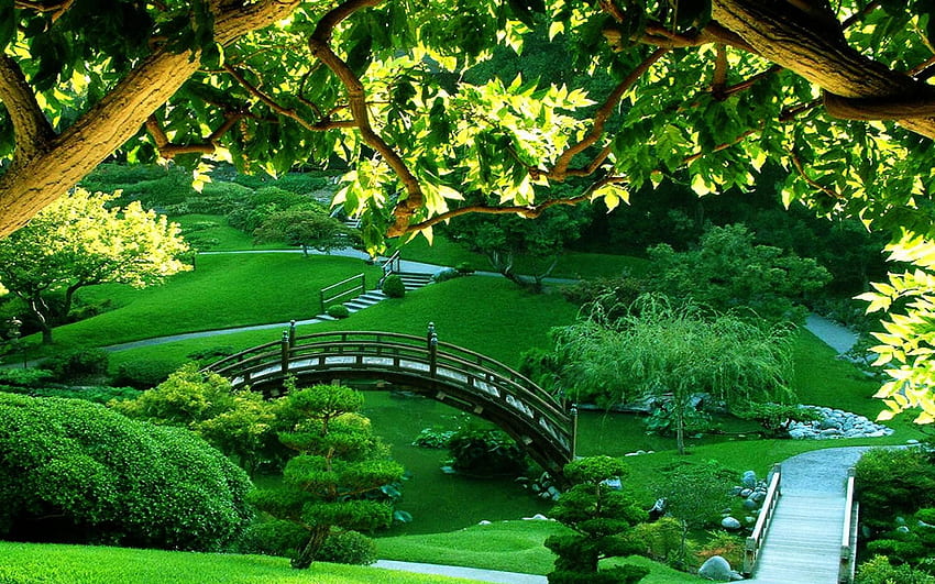 Zen Garden, Garden Nature HD wallpaper