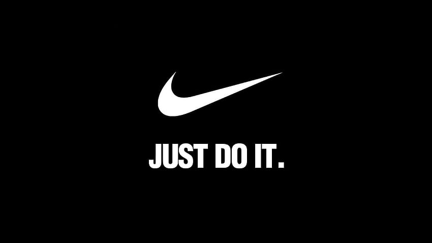 Nike Just Do It Dark Simple Minimal Logo Sanatı HD duvar kağıdı