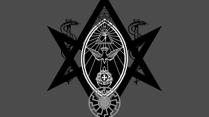 Okkulte Symbole kombiniert in Hop () : HD-Hintergrundbild