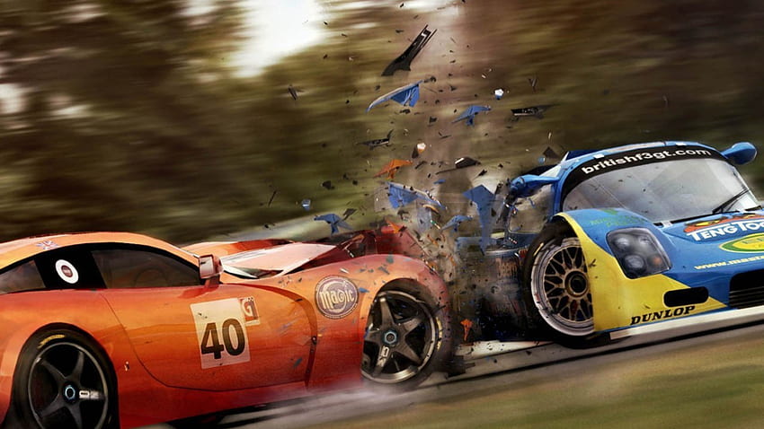 Real Racing 3 Смешни автомобилни катастрофи, компилация, част 4 - Crash Real Racing 3 - - HD тапет
