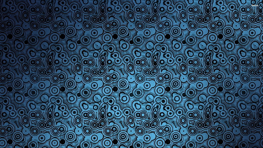 검은, 디지털 아트, 미니멀리즘, 파란색 배경, 대칭, 푸른, 무늬, 조직, 원, 모양, 디자인, 선, , 컴퓨터 . 모카 HD 월페이퍼