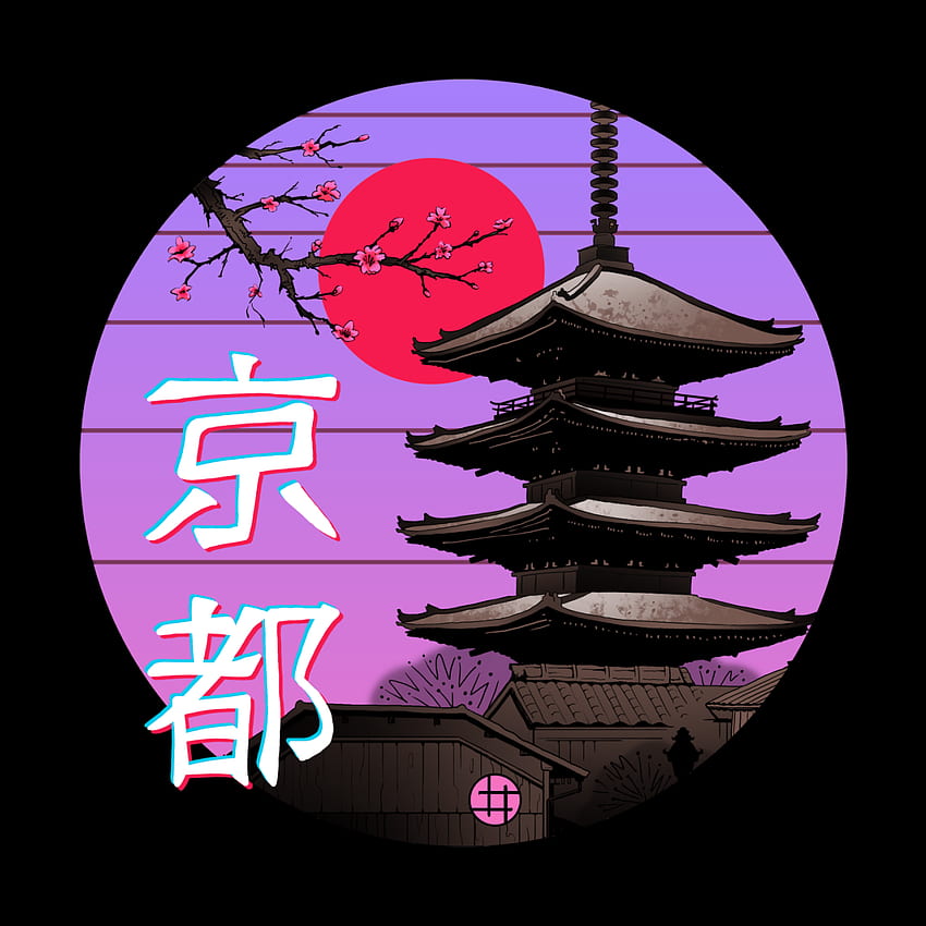 교토 웨이브. 빈센트 트리니다드 예술. 일본 팝아트, 일본에서 영감을 받은 예술, 일본 삽화, Dope Japanese HD 전화 배경 화면