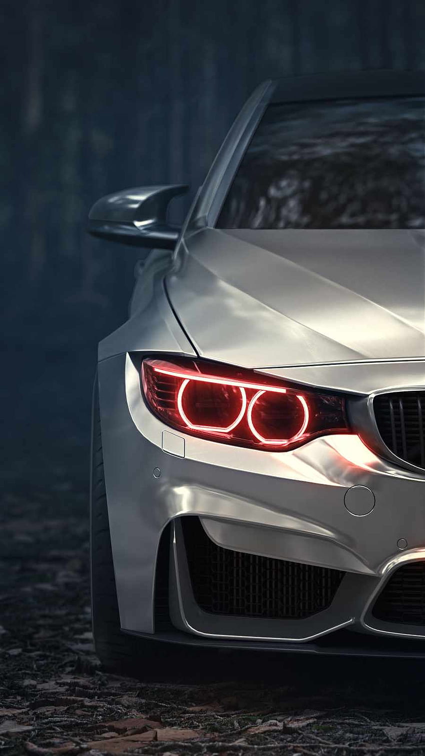 BMW-Проектор, червен, автомобилен_дизайн, червени очи, моторно превозно средство, светлина, проектор, червени очи, bmw HD тапет за телефон