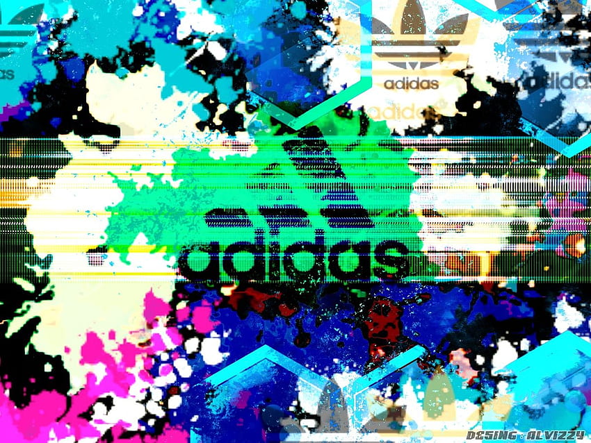 Bunter Adidas-Hintergrund - Adidas, Adidas-Mädchen HD-Hintergrundbild