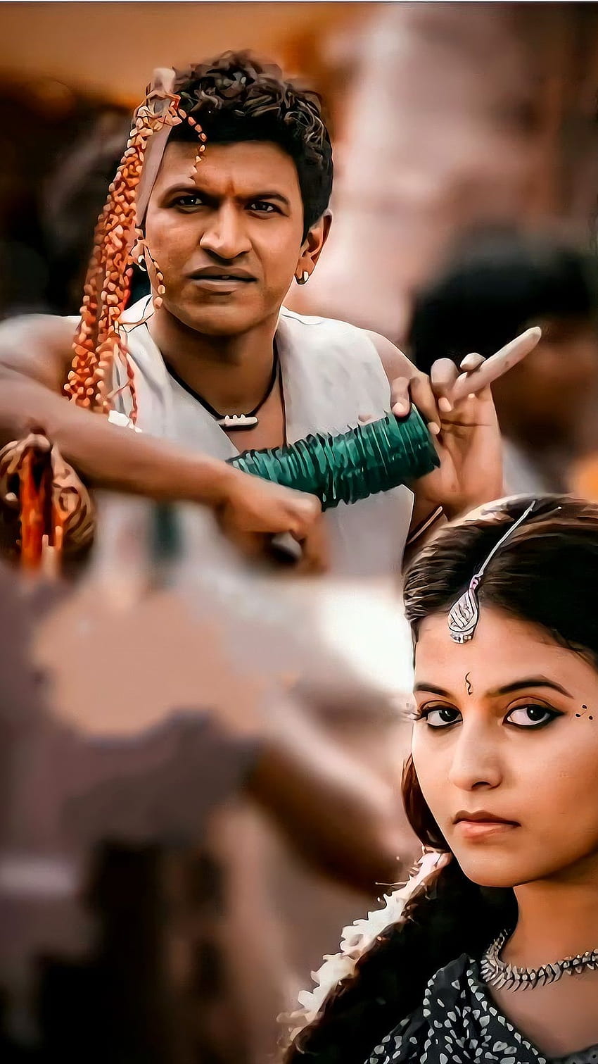 Rana vikrama、punit rajkumar、anjali、カンナダ語の映画 HD電話の壁紙