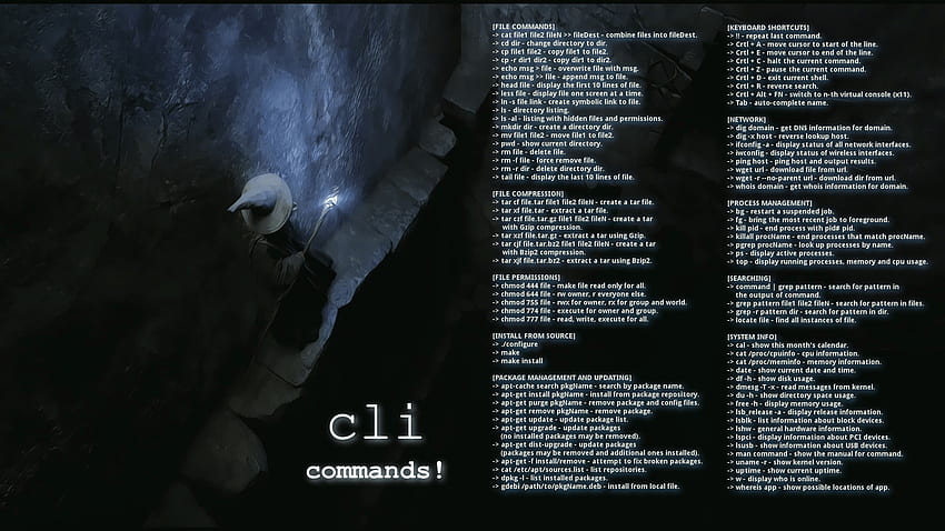 Línea de comandos de Linux - - fondo de pantalla