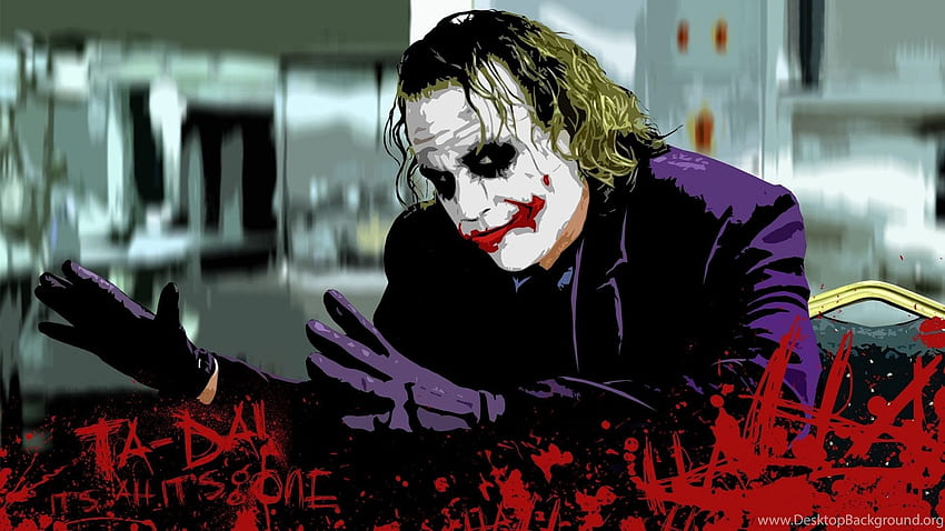 Heath Ledger O Cavaleiro das Trevas O Coringa Background, Gotham Joker papel de parede HD