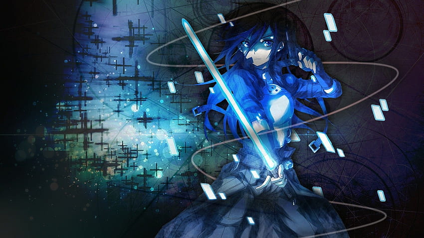 Anime Boy Giant Sword, Blue Sword Hd Wallpaper | Pxfuel