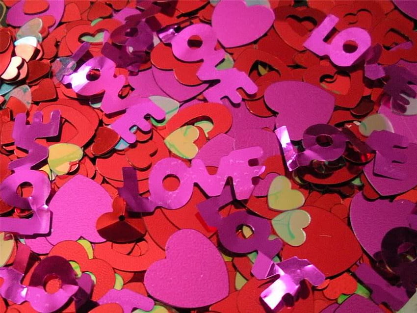 Love Love Love, roxo, dia dos namorados, amor, vermelho papel de parede HD