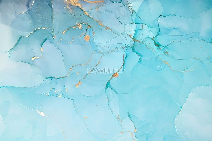 Niebieski marmur - i tło, niebieski i zielony marmur Tapeta HD