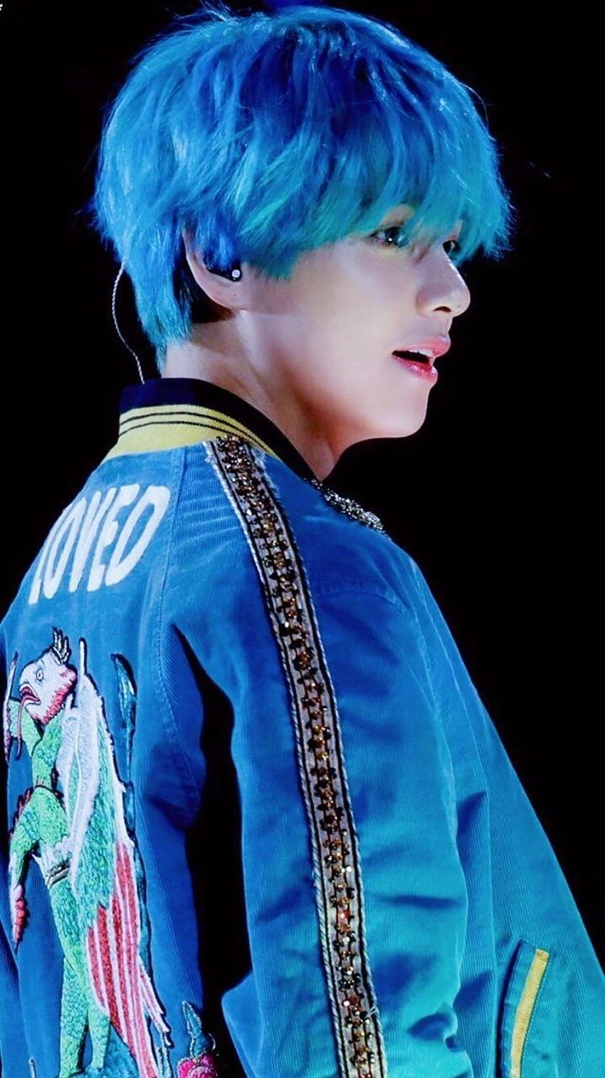 Taehyung Blue Hair HD phone wallpaper | Pxfuel