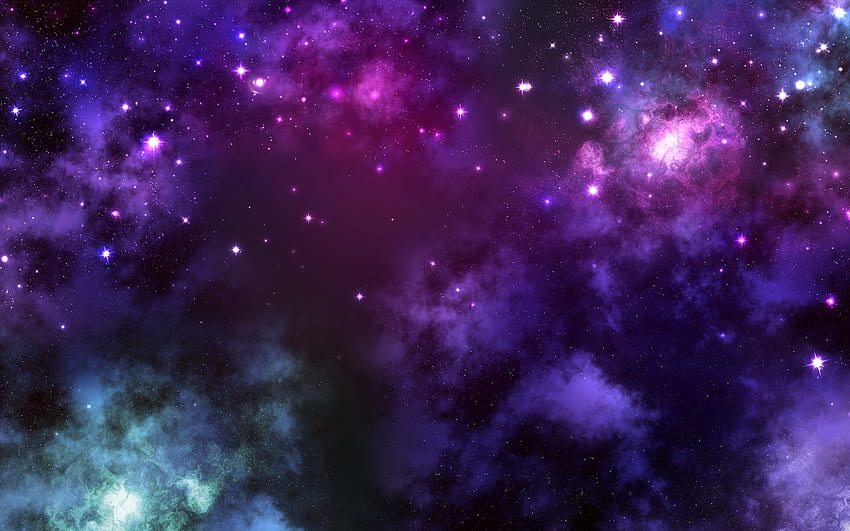 ファンタジー, 空, 宇宙, 星, 紫 高画質の壁紙