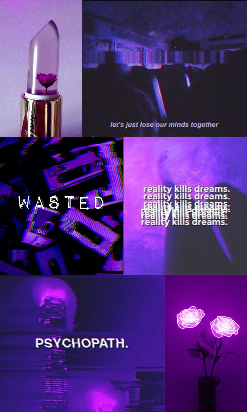 Download Purple Aesthetic Phone Psychopath Wallpaper | Wallpapers.com