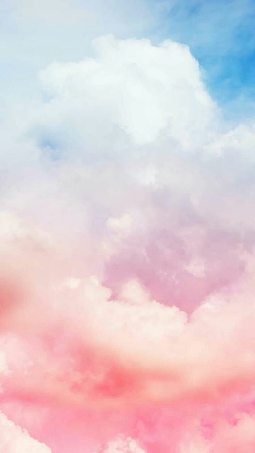 Pretty sky background. Pink clouds , iPhone sky, Cute pastel , Kawaii Sky HD phone wallpaper