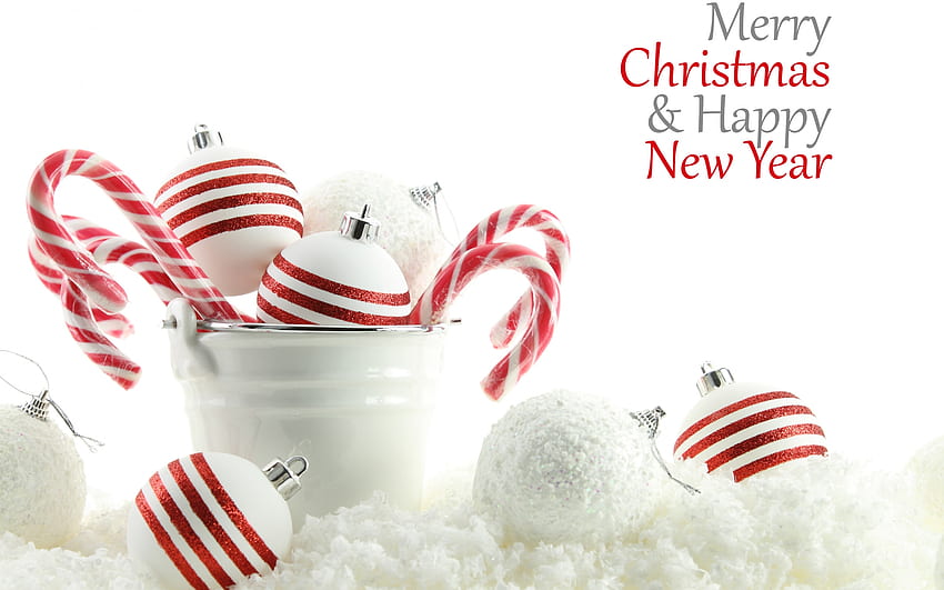 :), putih, craciun, merah, natal, kartu, piala, permen, tahun baru Wallpaper HD