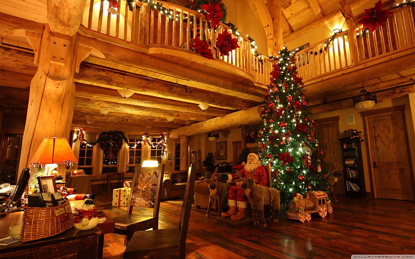 Christmas Home, Christmas Interior HD wallpaper