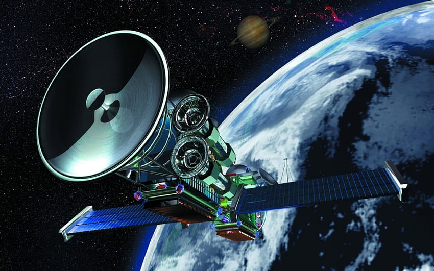 satelit, ruang angkasa, bumi, bulan Wallpaper HD