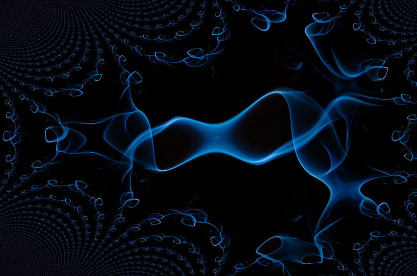 Abstract, Smoke, Lines, Black Background HD wallpaper