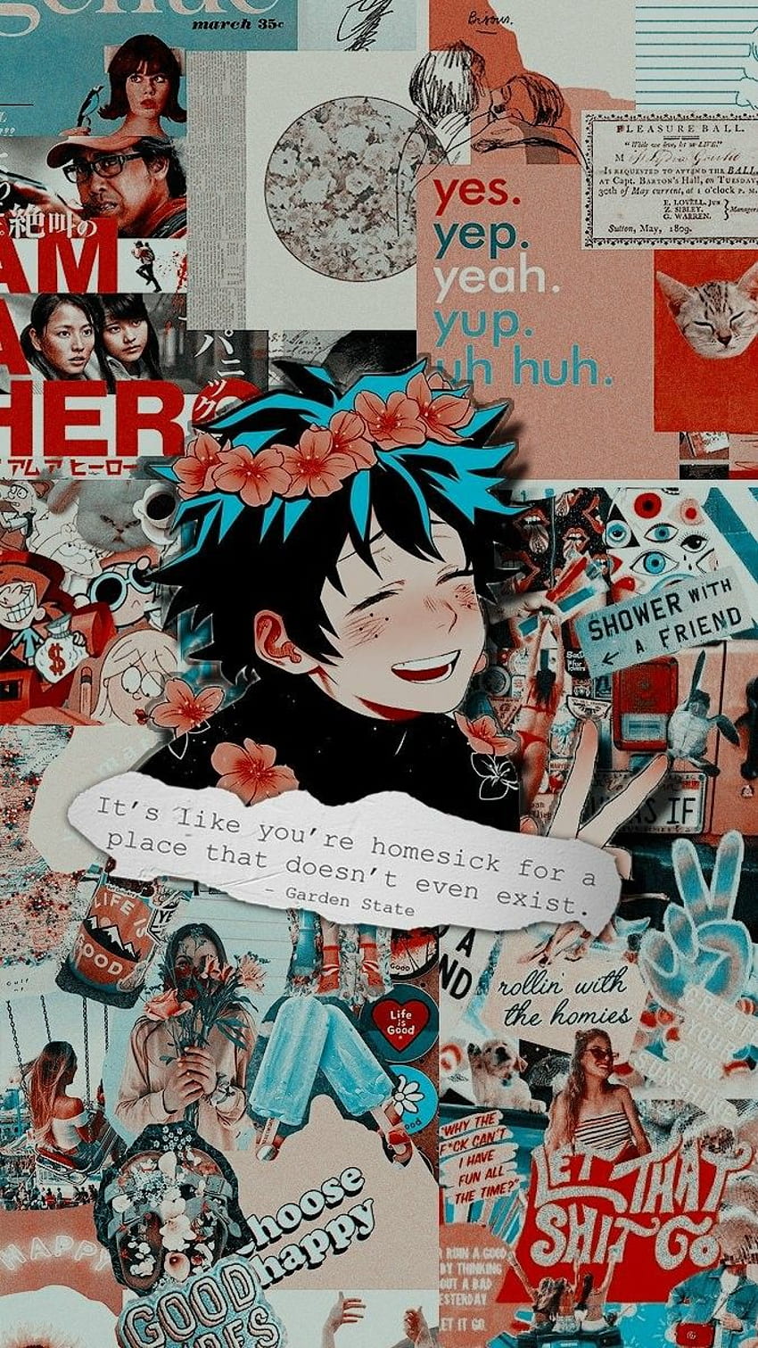 17++ Anime Characters Collage, Anime Collage Aesthetic HD phone