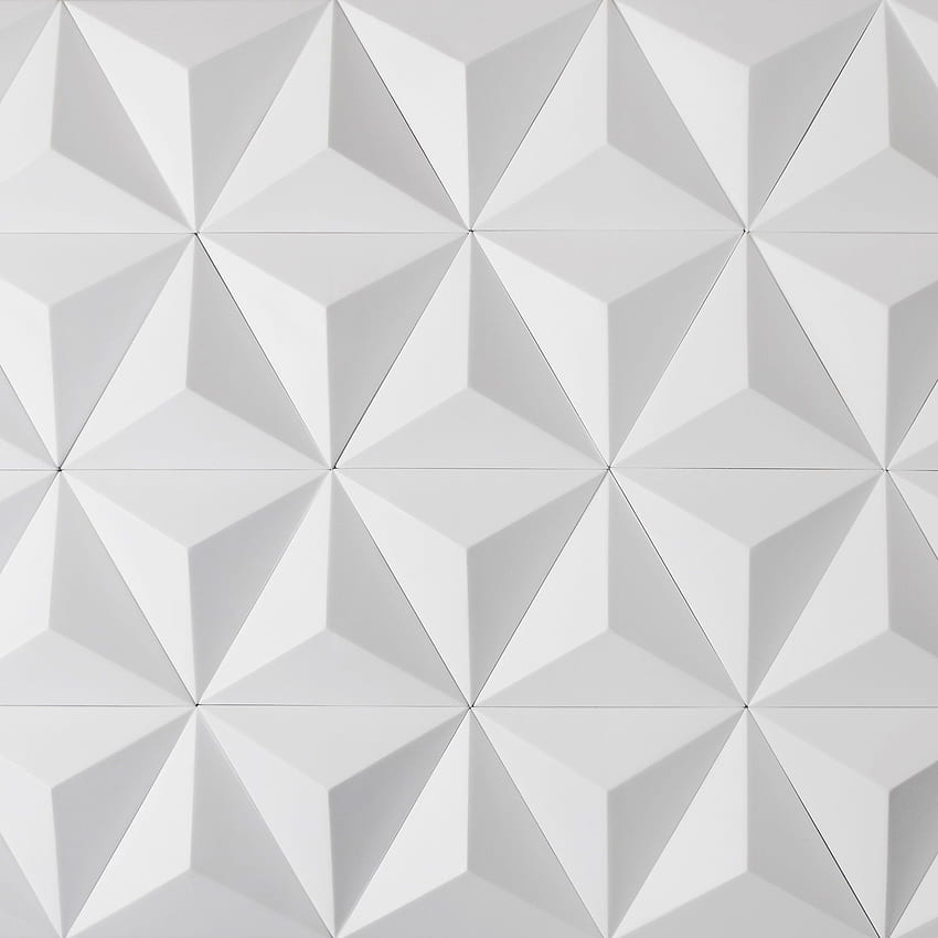 Dimensional Wall Tiles. Troika Architectural Concrete Tile in White, Aesthetic Tile HD phone wallpaper