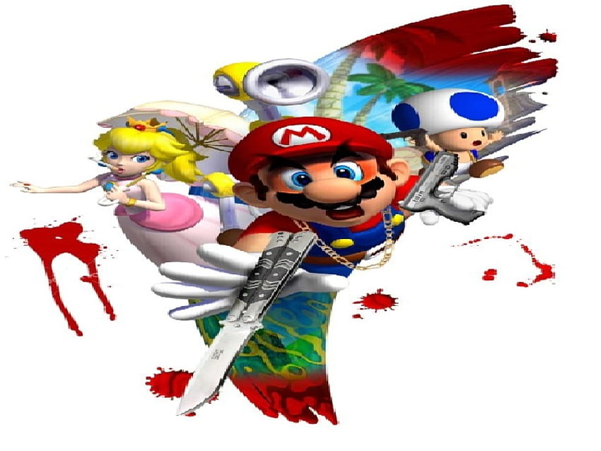 Mario, games, toad, princess peach, funny HD wallpaper
