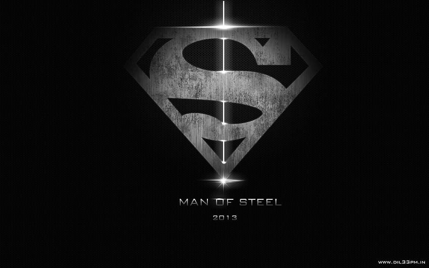 Superman Homme d'acier Logo sombre Fond d'écran HD