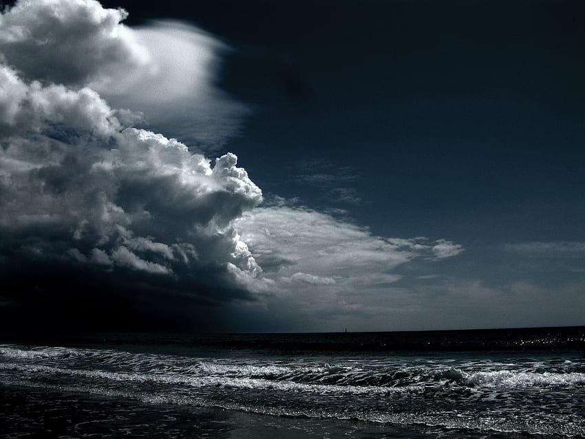 Dark landscape inspiration. Ocean , Dark landscape, Dark Storm HD wallpaper