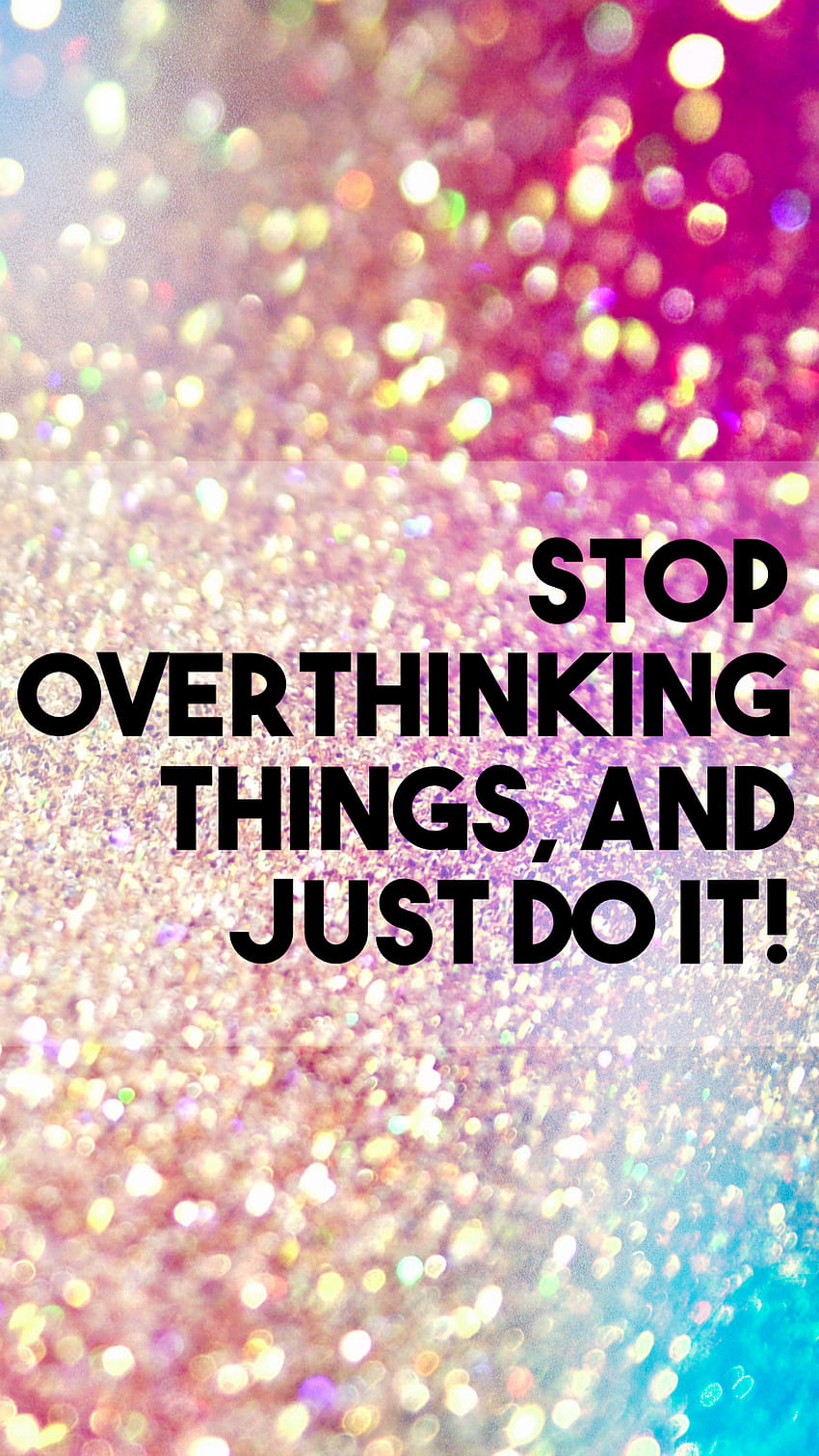 Pretty and Feminine Phone and Background, Stop Overthinking HD phone wallpaper