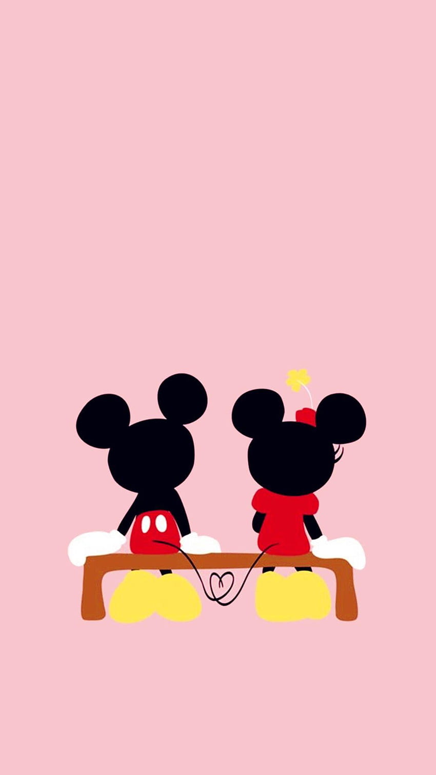 Teléfono de Mickey y Minnie Mouse, logotipo de Mickey y Minnie fondo de pantalla del teléfono