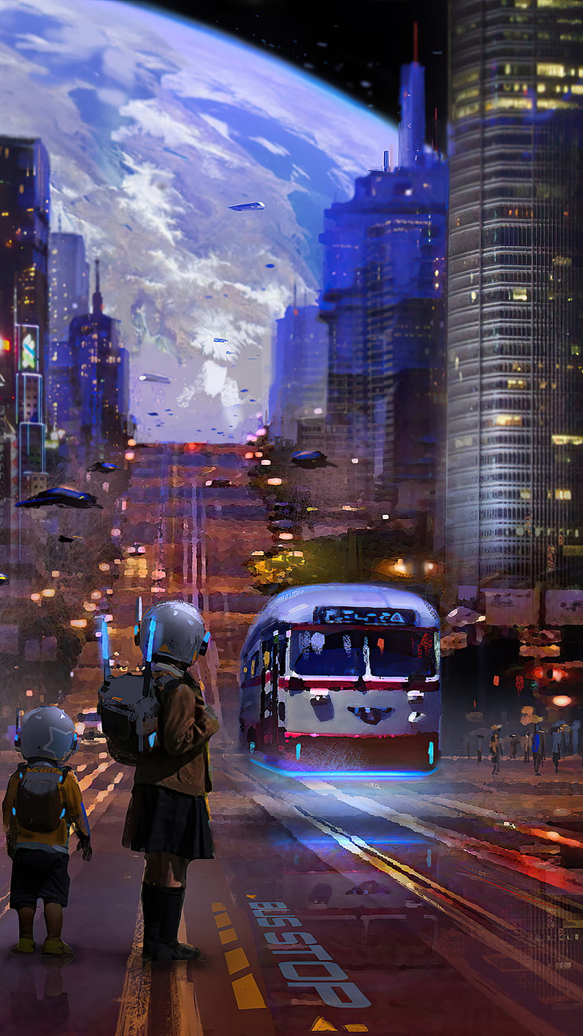 Star City Bus Stop Sony Xperia X, XZ, Z5 Premium , , Background, and HD phone wallpaper