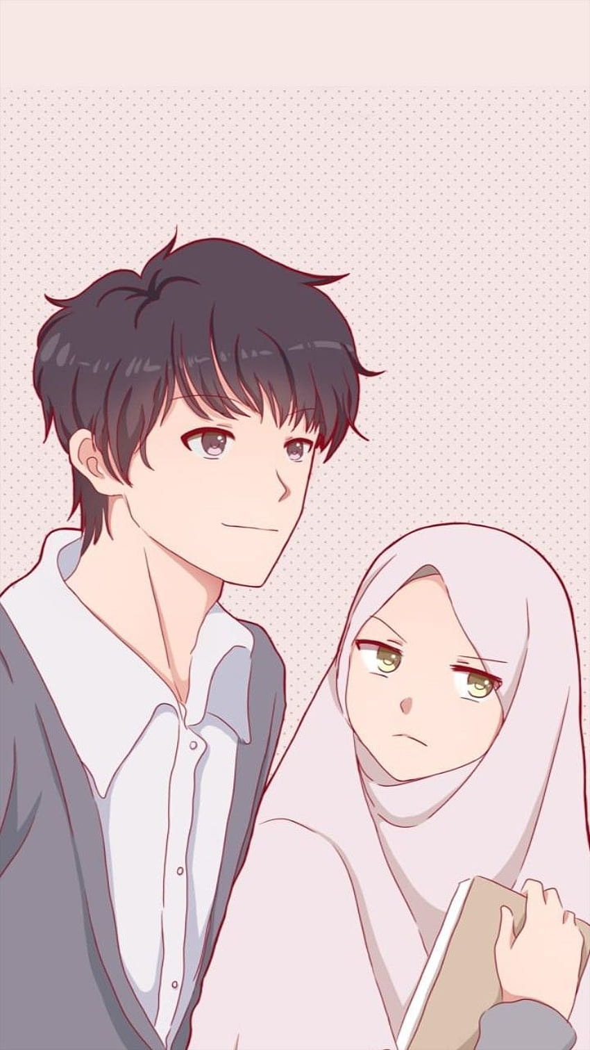 Muslim Couples Animated ❤ ideas. muslim couples, anime muslim, islamic cartoon HD phone wallpaper