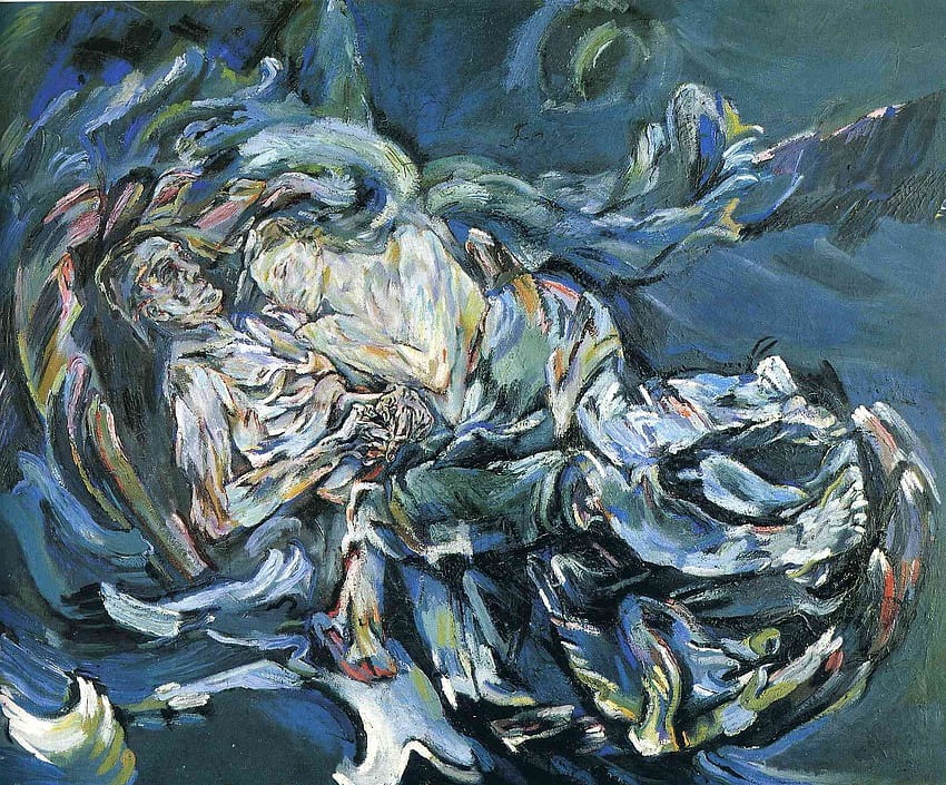 Oskar Kokoschka, The Bride of the Wind (1914). Degenerate art, Romance art, German expressionism HD wallpaper