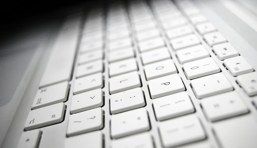 Keyboard, White, Mac Laptop , Hi Tech , , And Background Den HD wallpaper