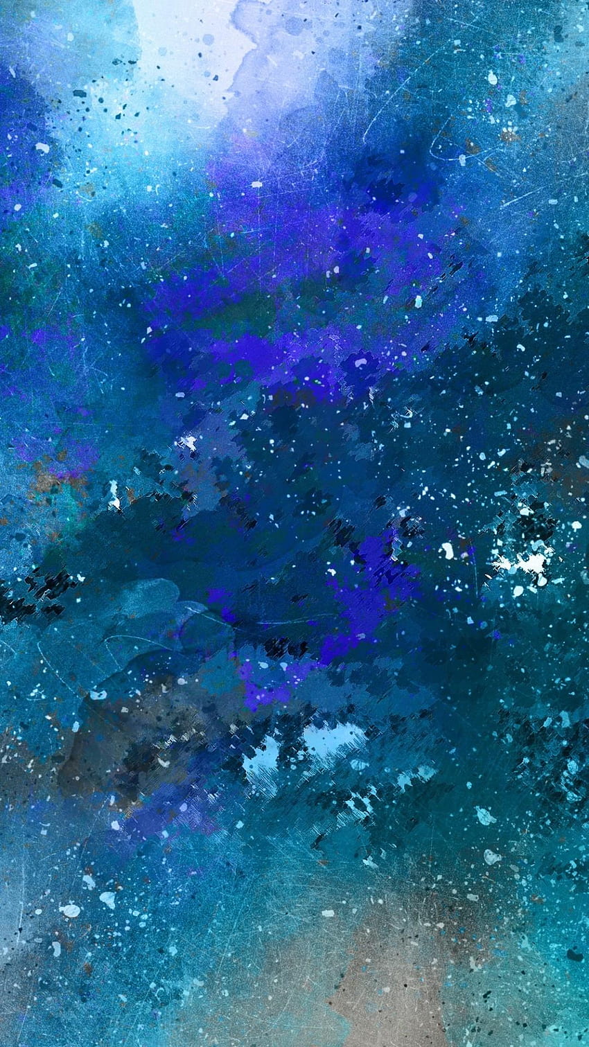 Blaues Aquarell - iPhone Aquarell, Aquarellästhetik HD-Handy-Hintergrundbild