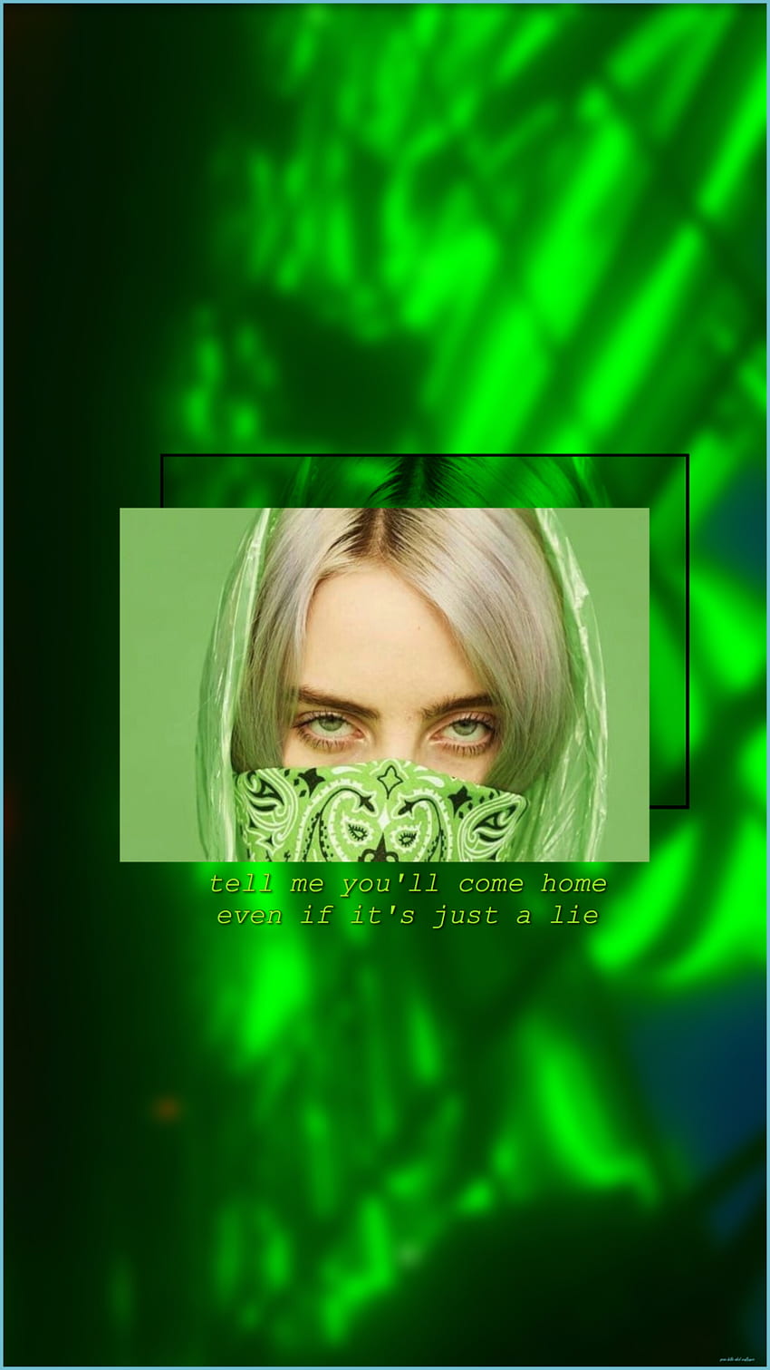 Billie Eilish Ilomilo Green Aesthetic Lockscreen - Green Billie Eilish HD  phone wallpaper | Pxfuel