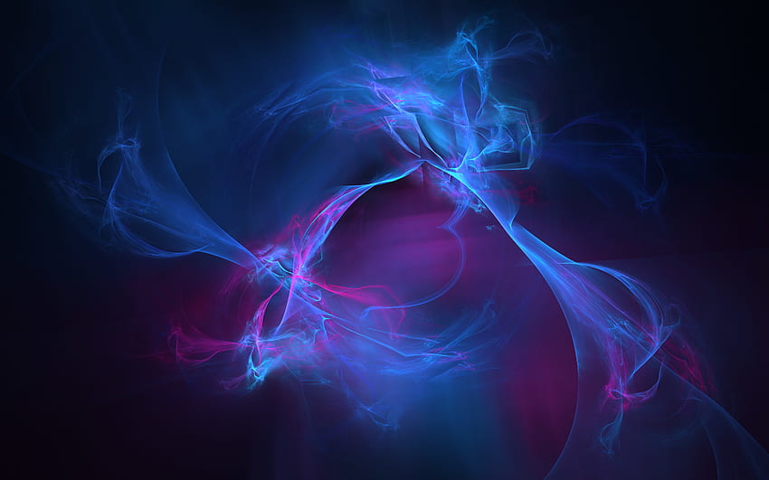 Blue Nebula Digital Art Energy Flame Plasma Space Resolution, นามธรรม, และพื้นหลัง วอลล์เปเปอร์ HD