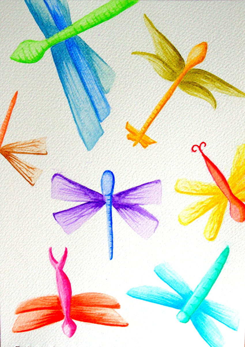 dragonfly art wallpaper