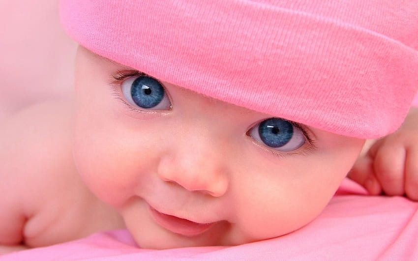 Cute Baby Background 3D - Bayi Lucu Mata Biru, Menggemaskan 3D Wallpaper HD