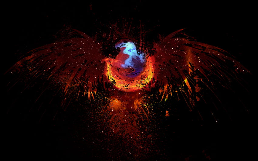 Fire Eagle, Flaming Fox HD wallpaper