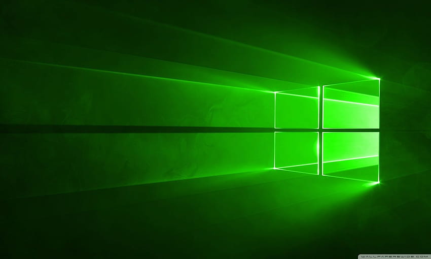 Windows 10 Green Ultra 배경: 및 울트라와이드 및 노트북: 멀티 디스플레이, 듀얼 모니터: 태블릿: 스마트폰, 진한 녹색 게임 HD 월페이퍼