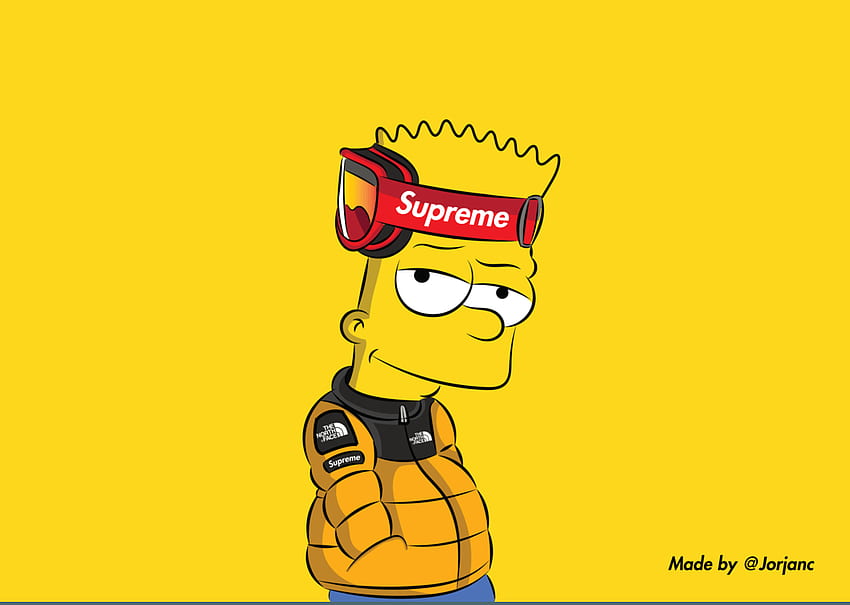 Bart hypebeast, louis vuitton, bape, off white, yeezy, rolex, art, drawing,  simpsons, HD phone wallpaper