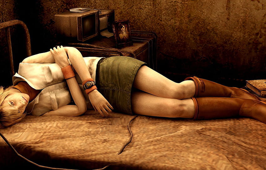 lit, sommeil, horreur, Heather, Silent Hill - pour , section игры, Silent Hill 3 Fond d'écran HD