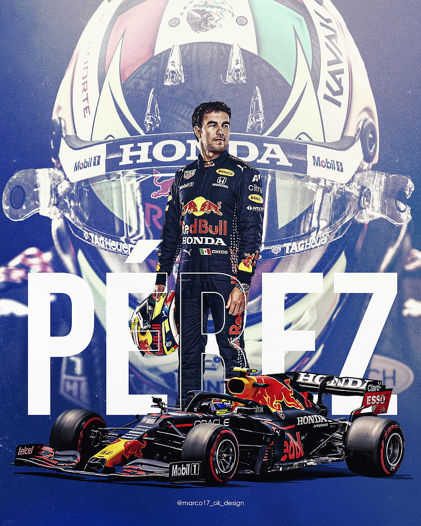 Karya Seni Sergio Perez Red Bull / , Checo wallpaper ponsel HD