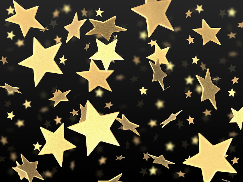 Bintang, Emas, Tekstur, Tekstur, Penerbangan Wallpaper HD