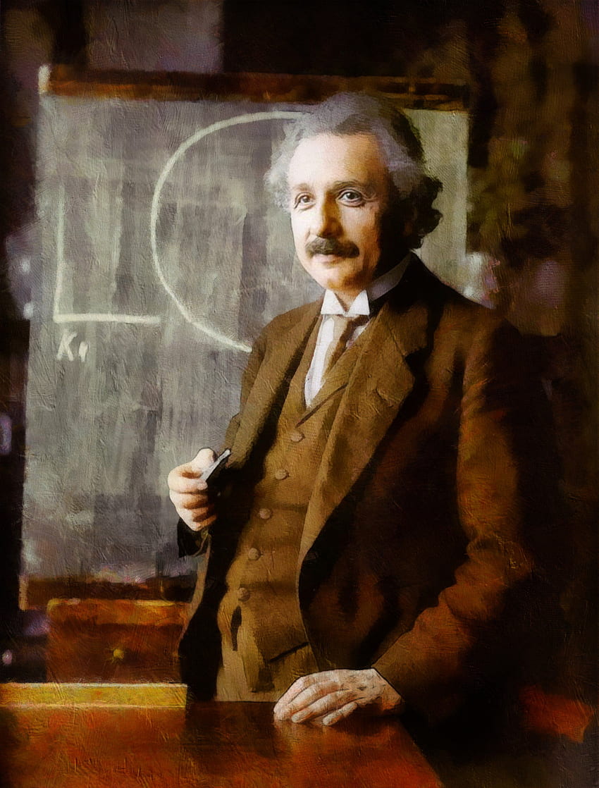 Albert Einstein Mężczyźni, Albert Einstein Art Tapeta na telefon HD