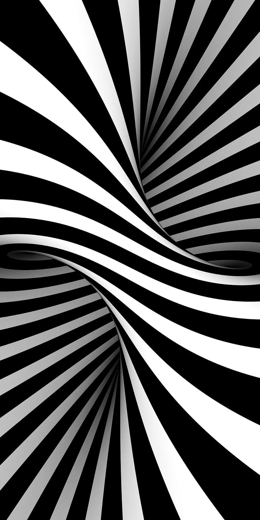 BW, Black White, Stripes, Optical Illusion, Art HD phone wallpaper | Pxfuel
